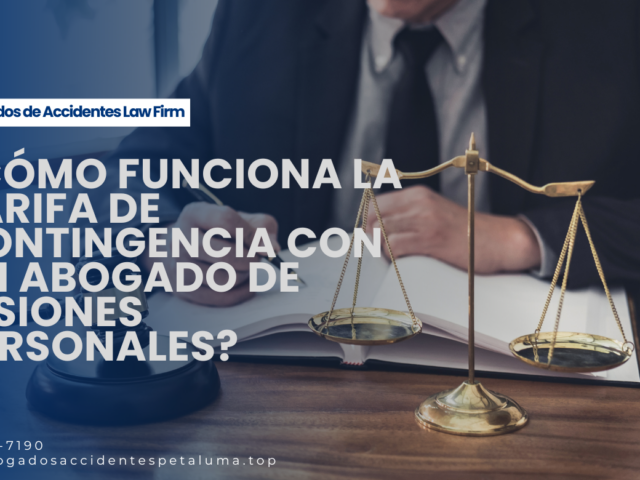 ¿Cómo funciona la tarifa de contingencia con un abogado de lesiones personales?