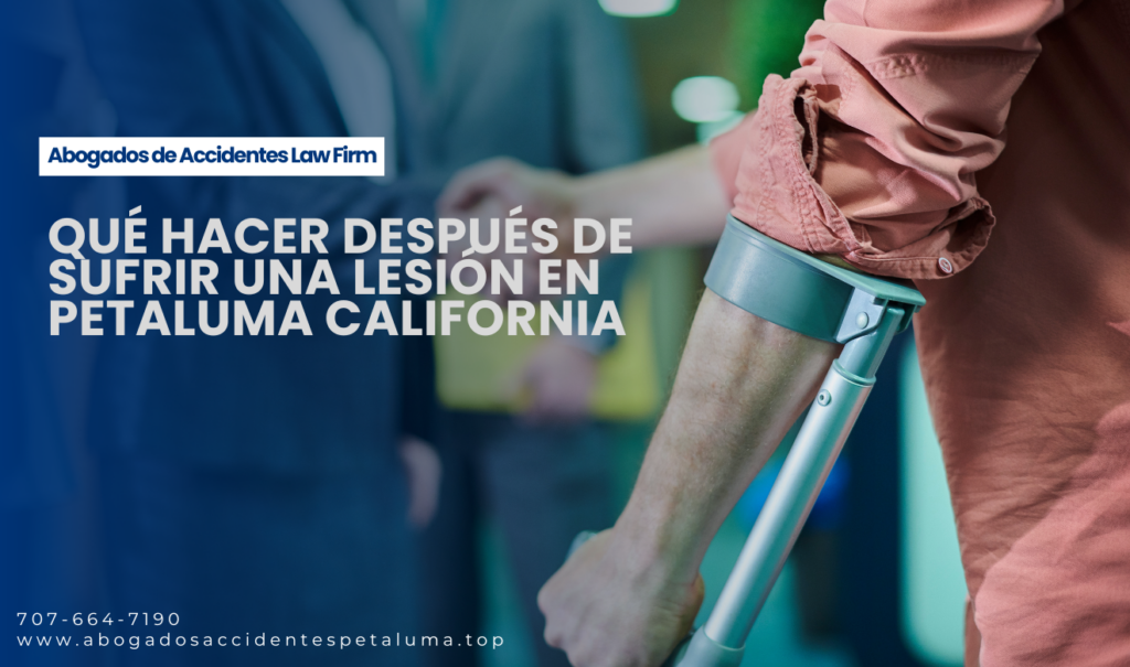 qué cubre reclamación por lesiones Petaluma