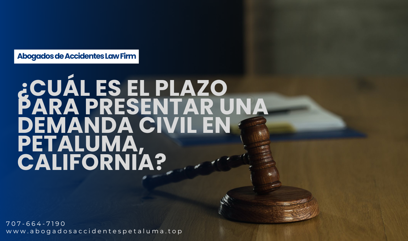 tiempo límite para presentar caso Petaluma