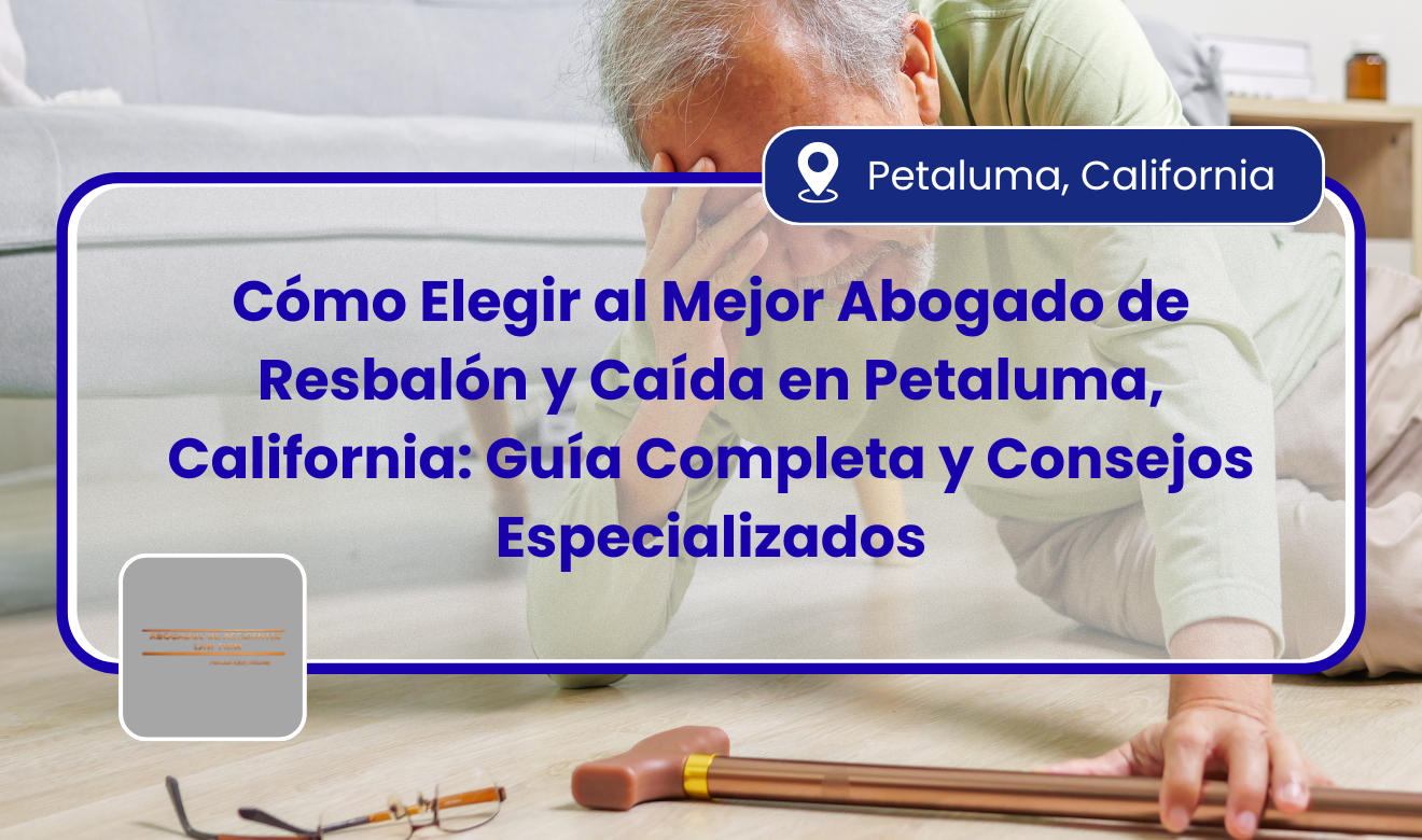abogado de resbalón y caída en Petaluma