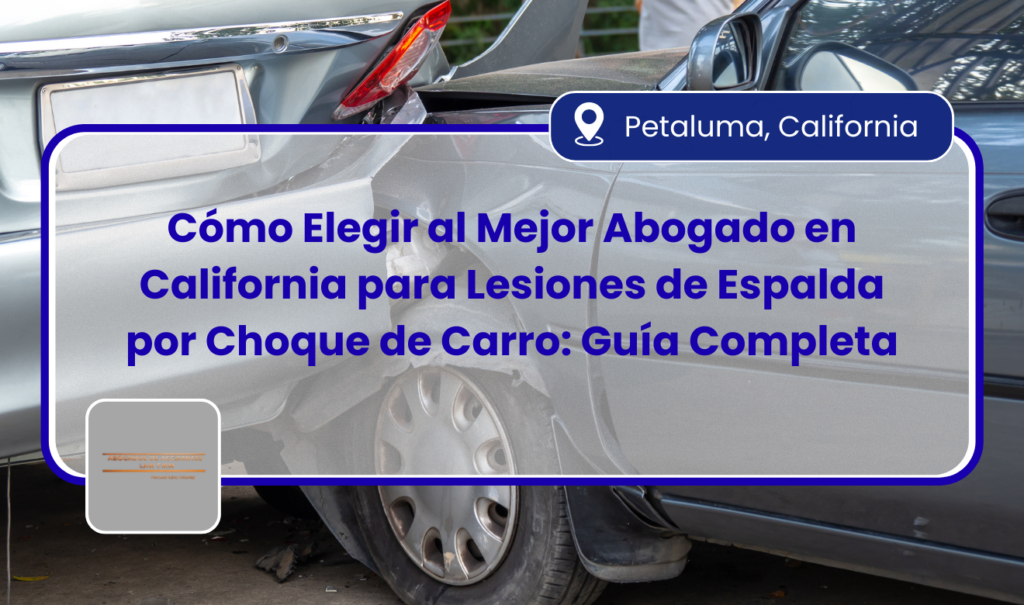 abogado para lesión de espalda por choque de carro
