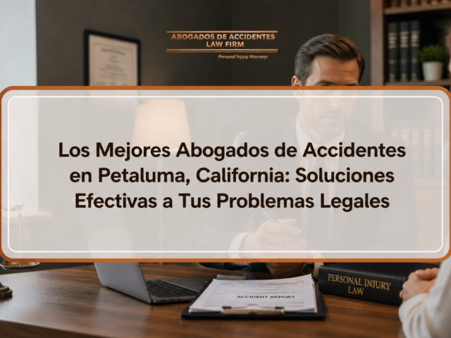 Los Mejores Abogados de Accidentes en Petaluma, California: Soluciones Efectivas a Tus Problemas Legales