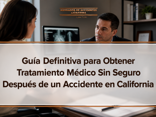 Guía Definitiva para Obtener Tratamiento Médico Sin Seguro Después de un Accidente en California
